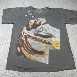 Astroworld Travis Scott Shirt Mens Large Gray Wish You Were Here Tour Tee